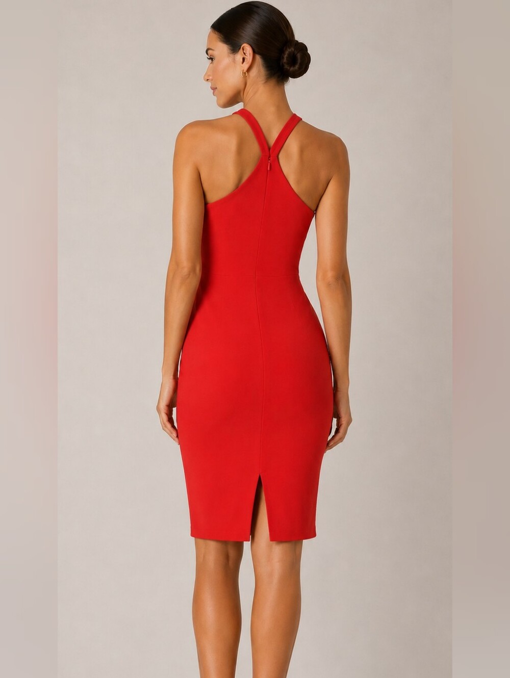 LIKELY Charles Red Bodycon Cocktail Dress, Size 2 - Picture 3 of 16